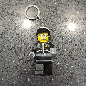 Lego bad cop, flashlight keychain